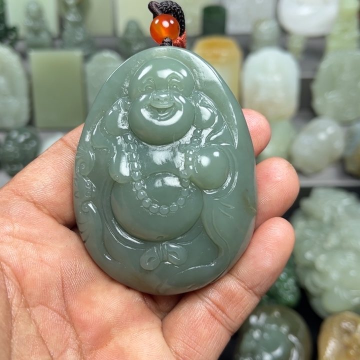 和田玉挂件未镶嵌沉***@