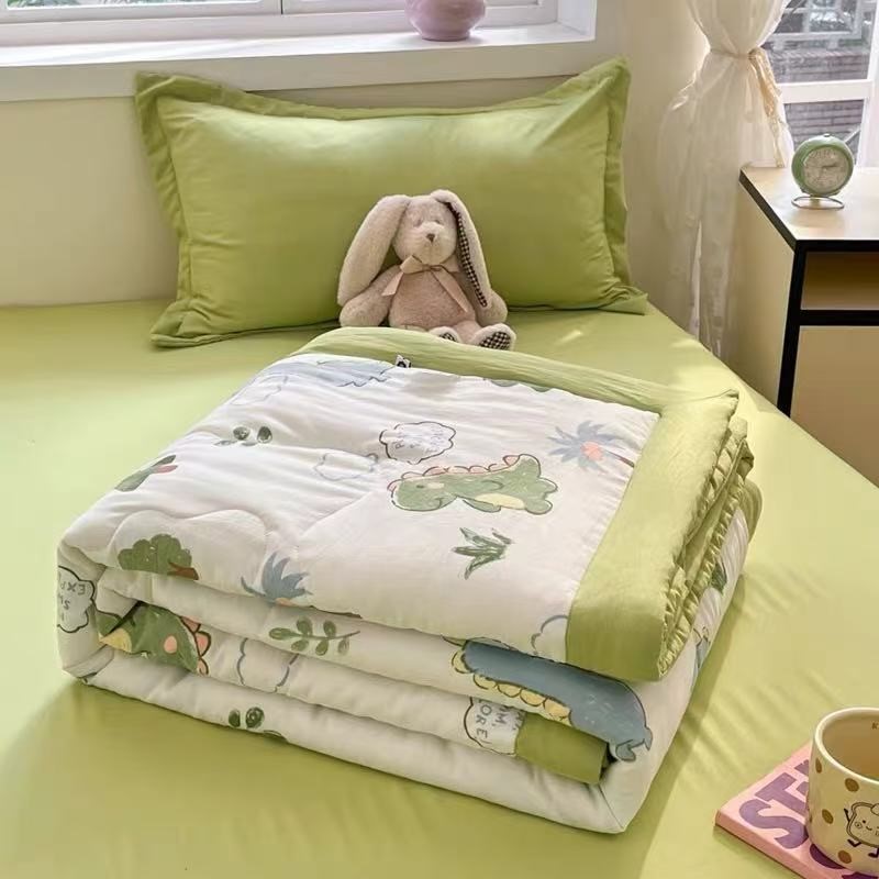 夏日新款小号110*150cm水洗棉面料可机洗卡通亲肤空调被