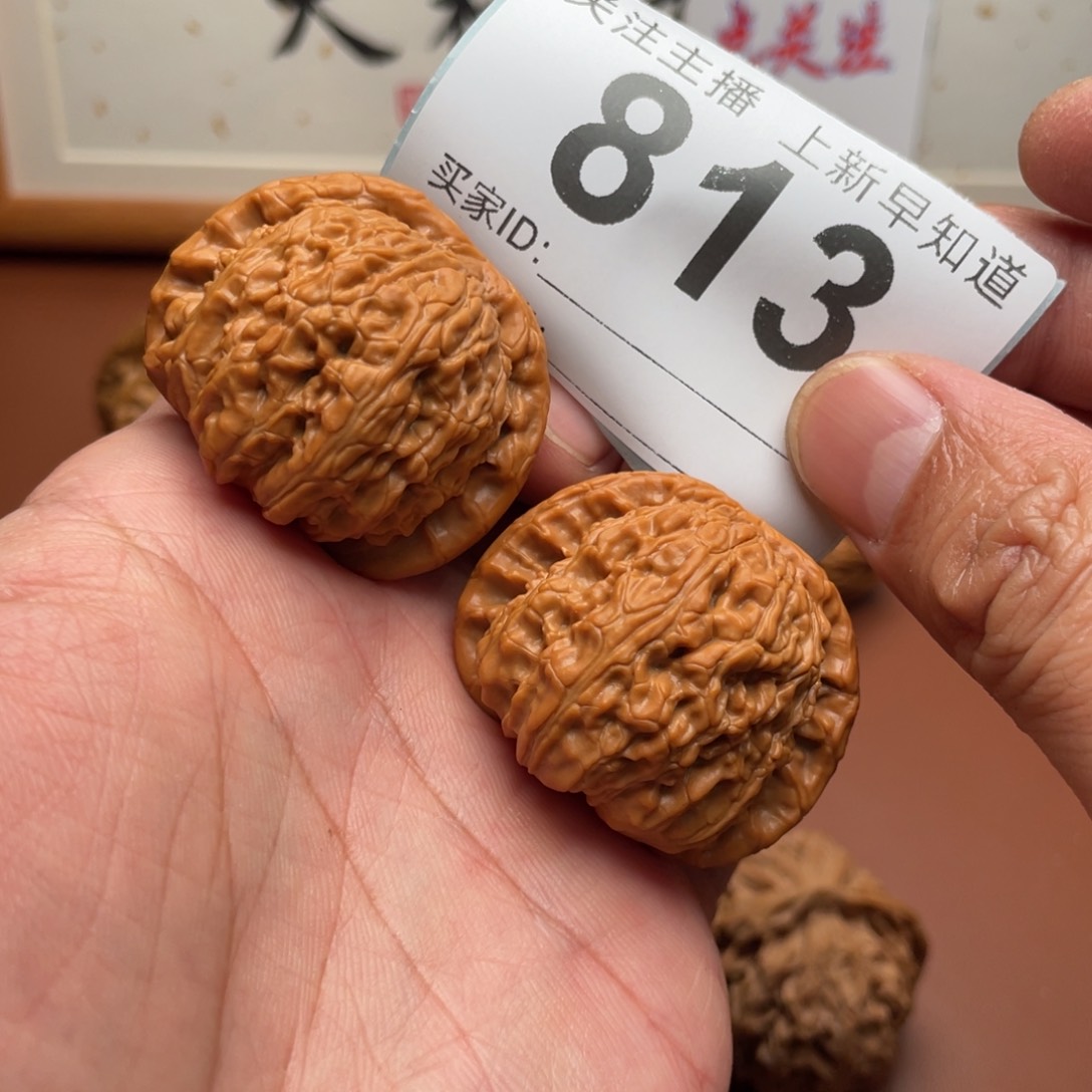 文玩核桃把件白狮子40