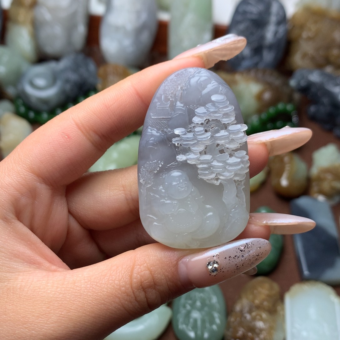 和田玉挂件未镶嵌晨**露