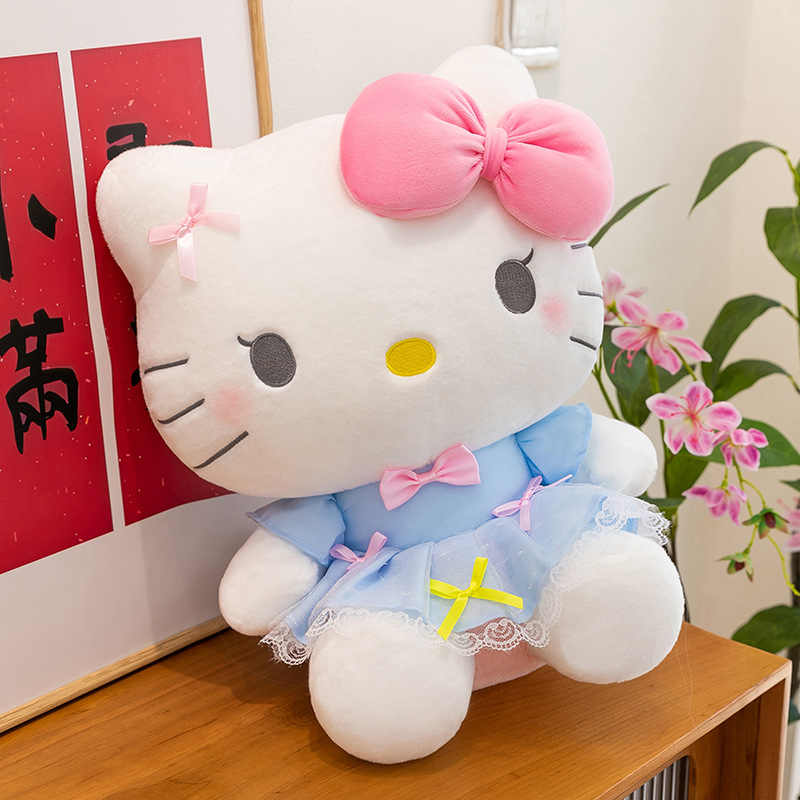 【10.3上新】正版HelloKitty公仔KT猫玩偶睡觉抱枕娃娃毛绒玩具礼物