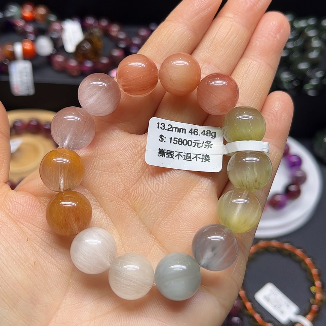 水晶手链未镶嵌天然水晶