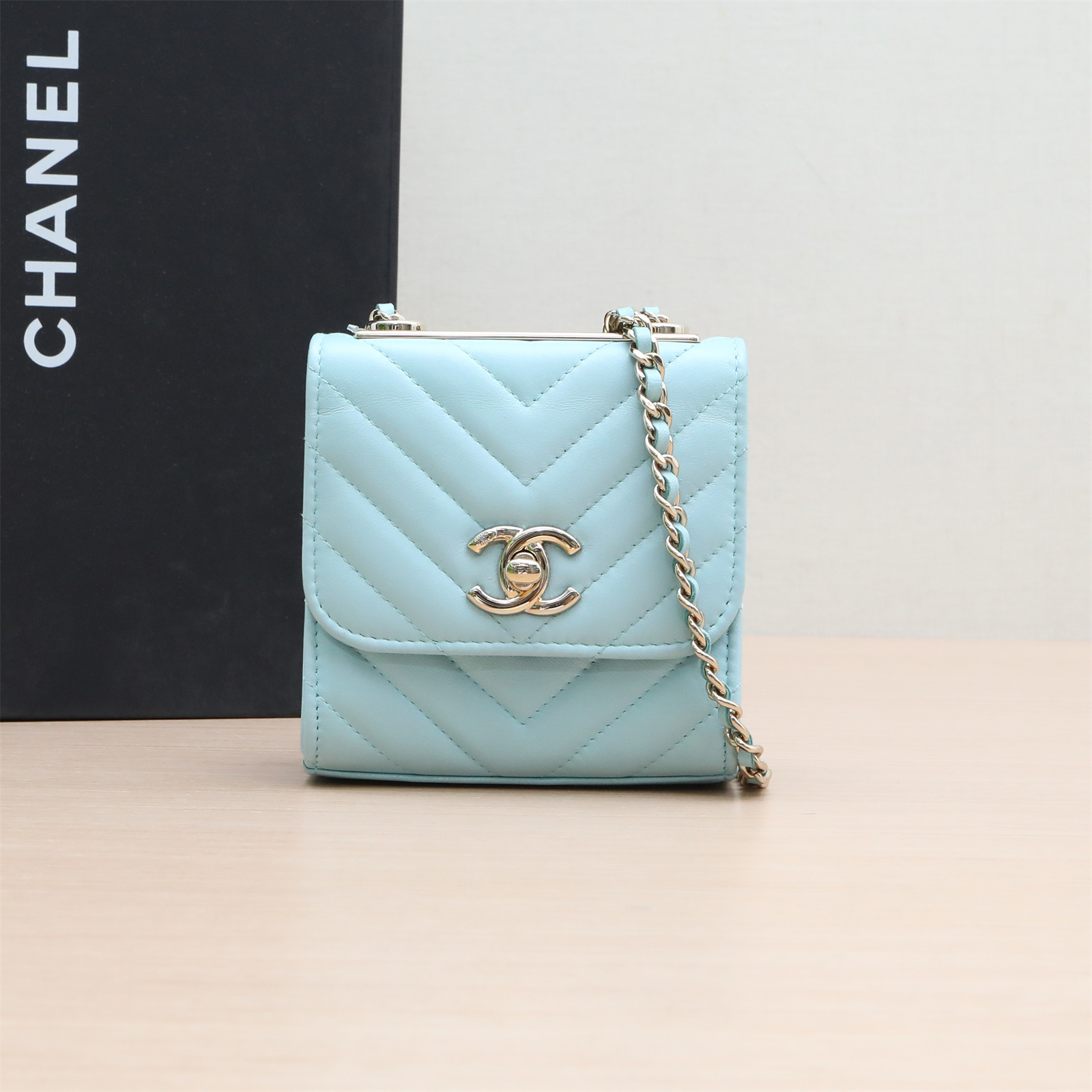 95新 Chanel/香奈儿 【念念活动】Trendy CC 方版 蓝色 27开包