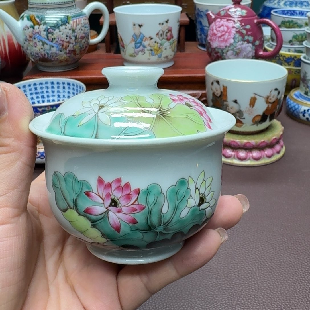 瓷片景德镇仿古手工制作精品展示
