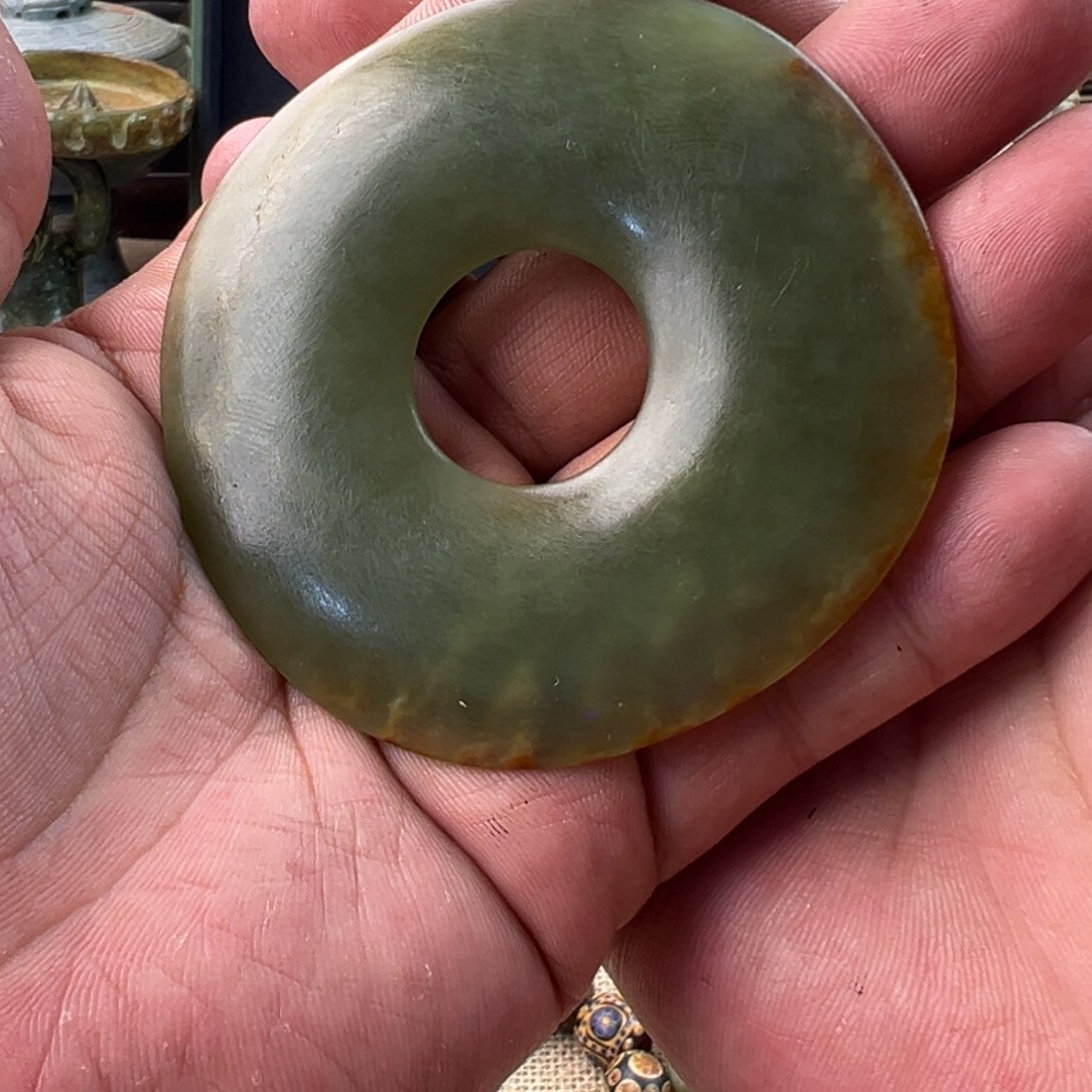 岫岩河磨玉（透闪石质玉）未镶嵌颈饰
