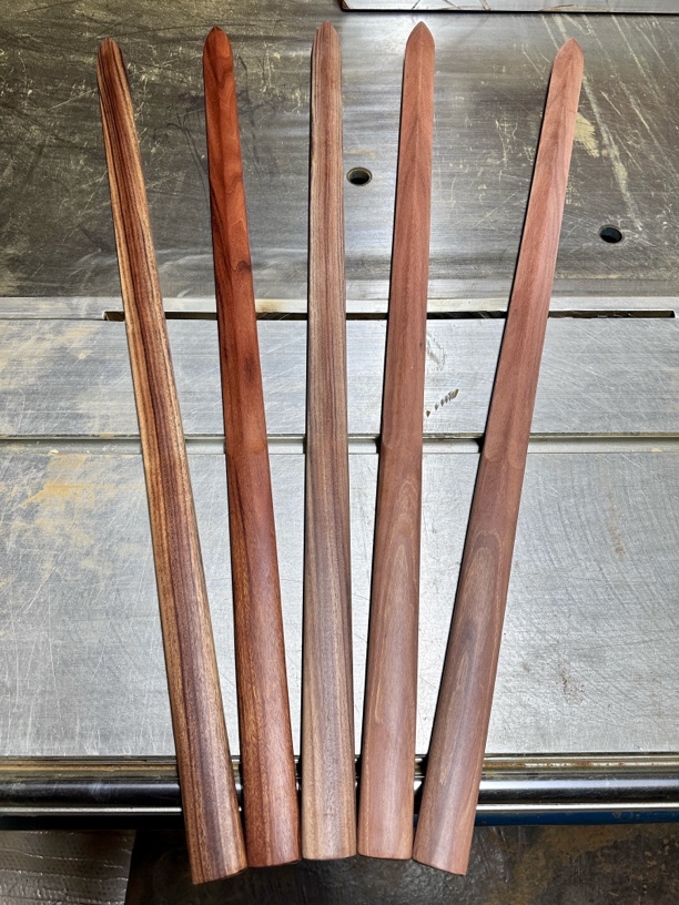 88公分黑金檀南美黑酸枝一体剑棍实木质剑训练习木刀单手双手剑