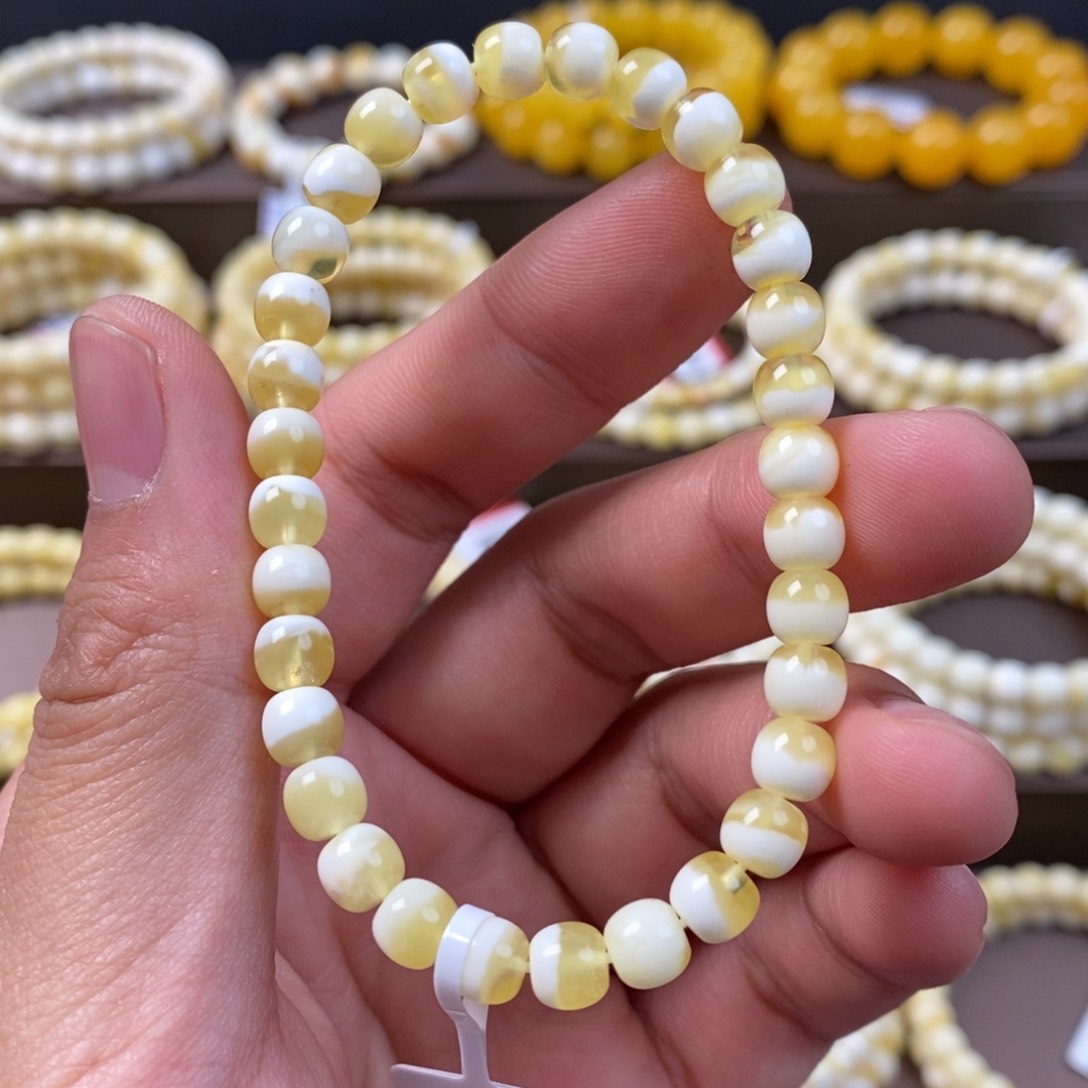 蜜蜡珠宝奇石未镶嵌6mm