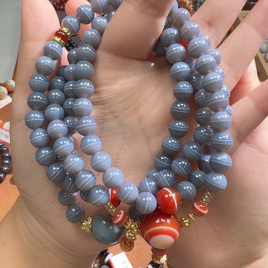 玛瑙/玉髓合金手串