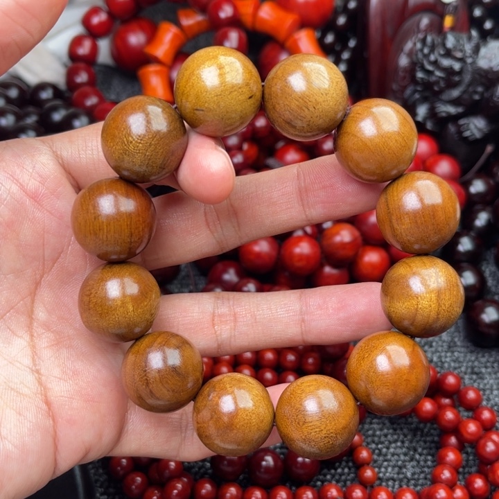 金丝楠手串/手链枯木料金丝楠小叶