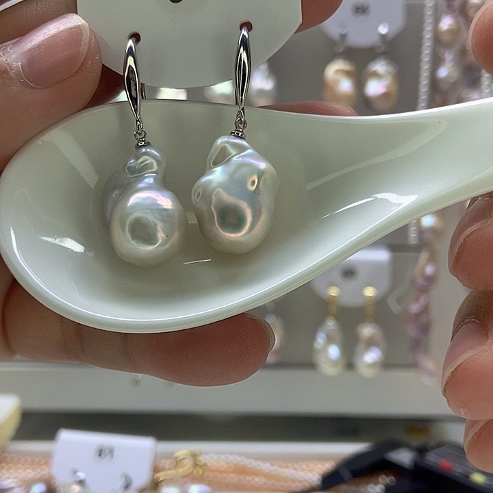 阿***恰颈饰淡水珍珠银S925镶嵌85