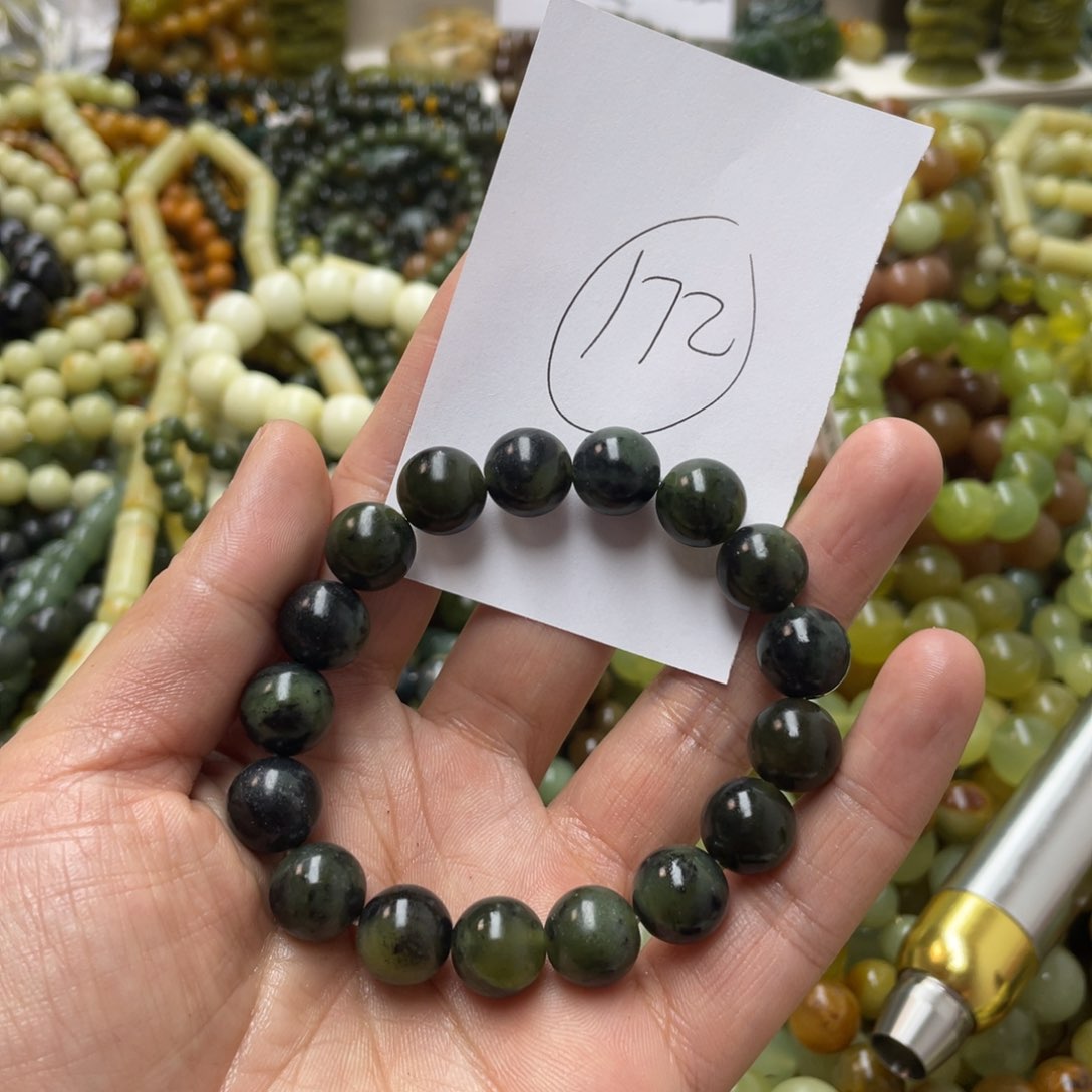 蛇纹石玉手链未镶嵌