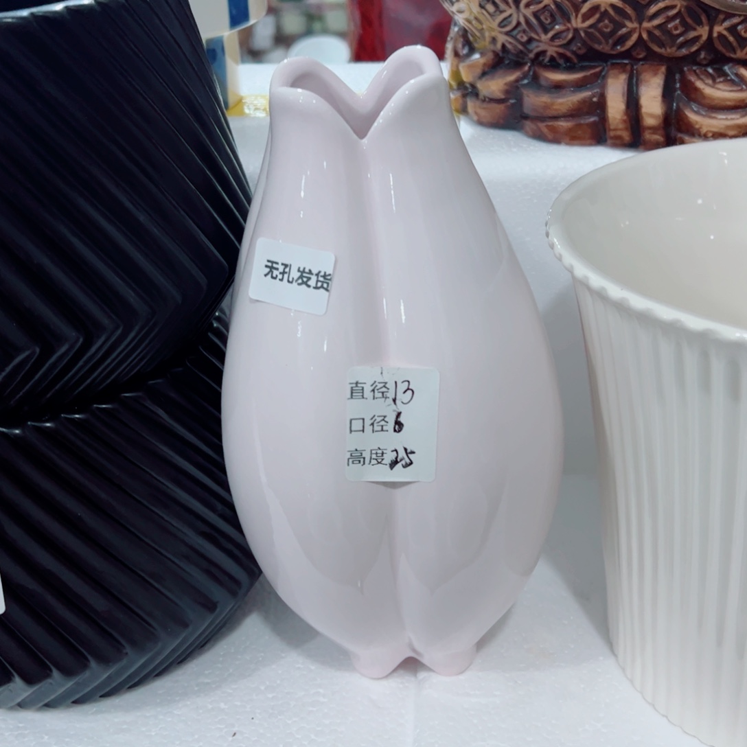 有孔，陶瓷花盆满10米包邮发货