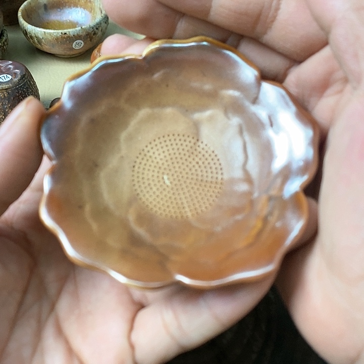 杯手工粗陶、柴烧茶器