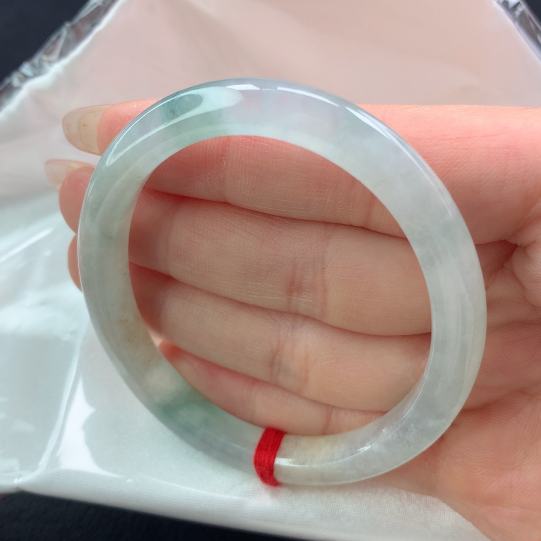 翡翠手镯未镶嵌(2号)贵妃，正圈戴53