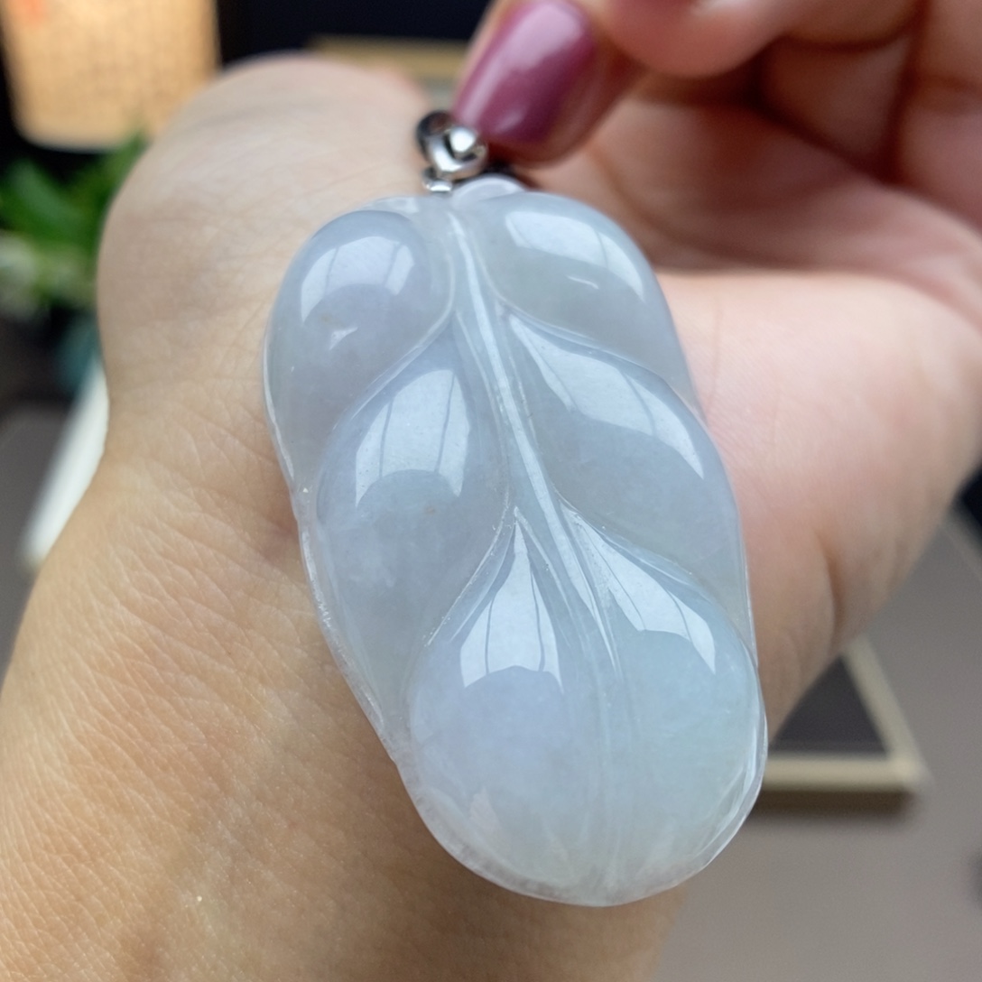 翡翠银S925镶嵌颈饰吊坠12