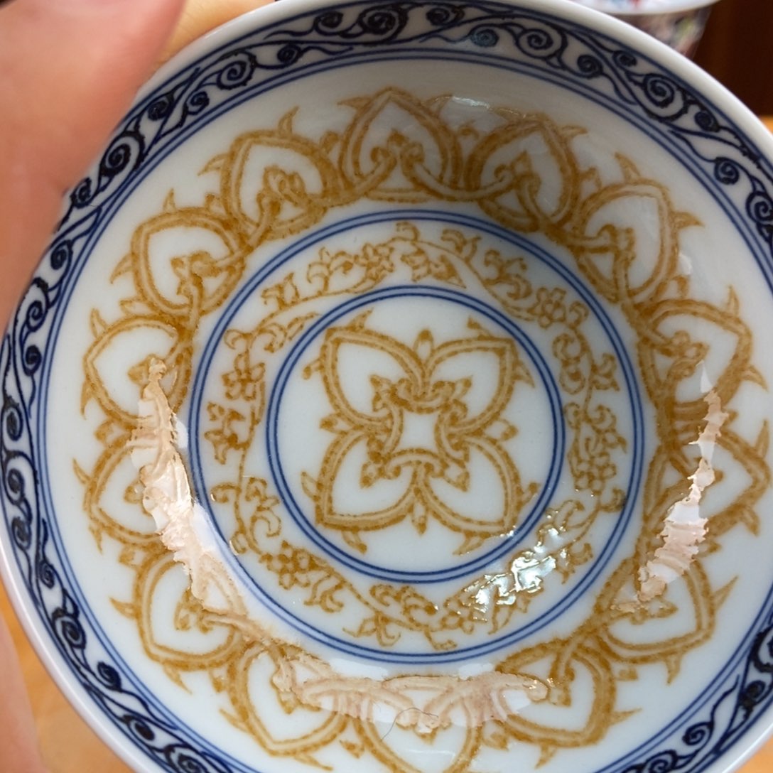 手绘现代茶具非古董