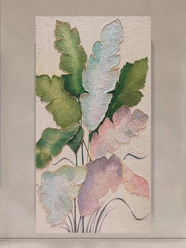 家大业大寓意玄关客厅背景墙卧室餐厅纯手绘肌理油画2025最新款