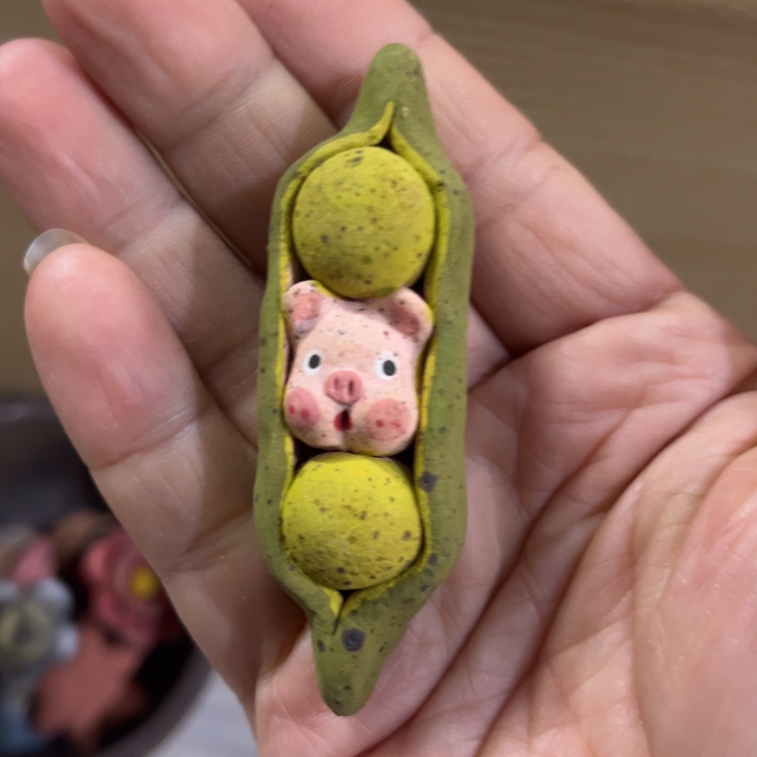 泥塑古镇炻陶花盆