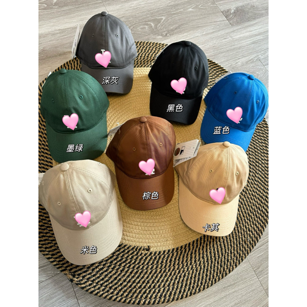 韩国麻辣棒棒球帽男女款弯檐L*小标鸭舌帽B8899