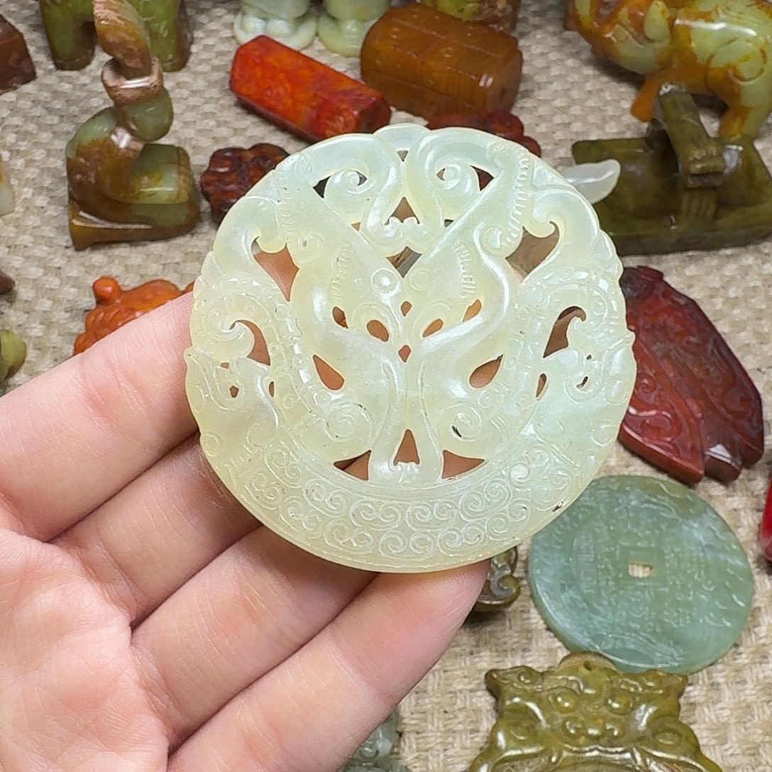 白玉菩提吊坠挂件