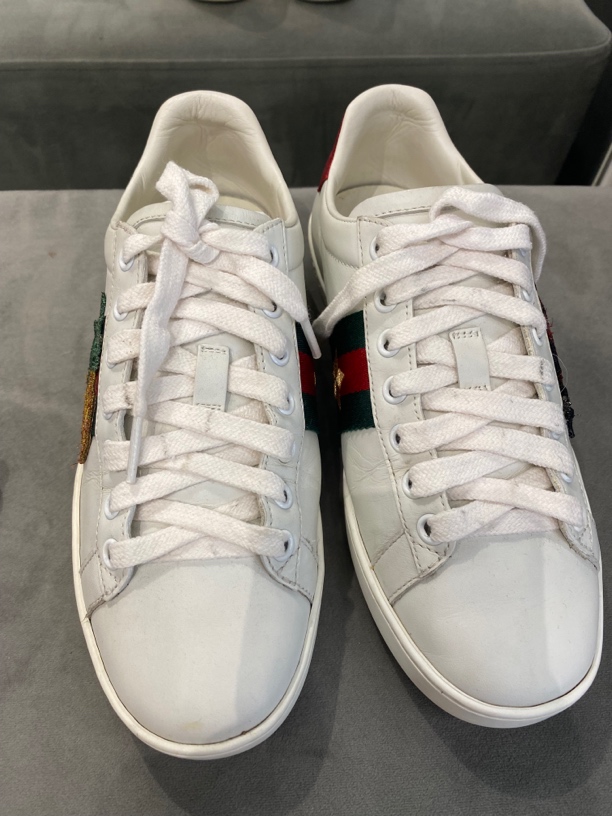 95新 GUCCI/古驰 古驰小白鞋休闲35码