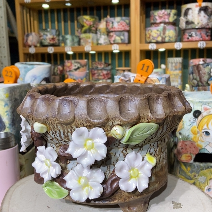 红陶景德镇艺术手绘作品