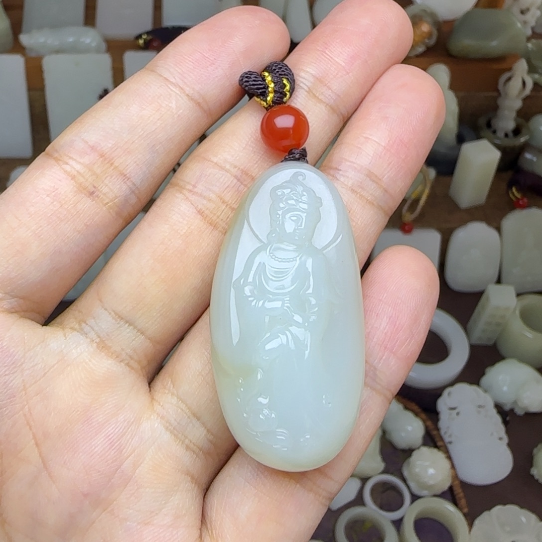 和田玉未镶嵌挂件