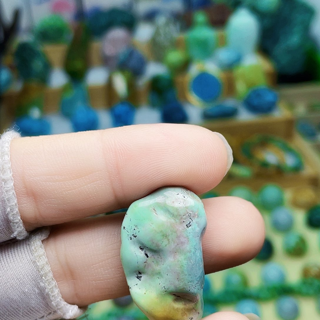 绿松石珠宝奇石未镶嵌