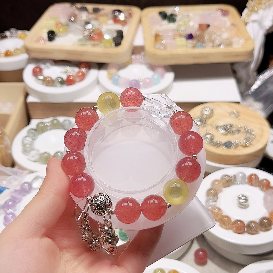 水晶手链未镶嵌天然水晶