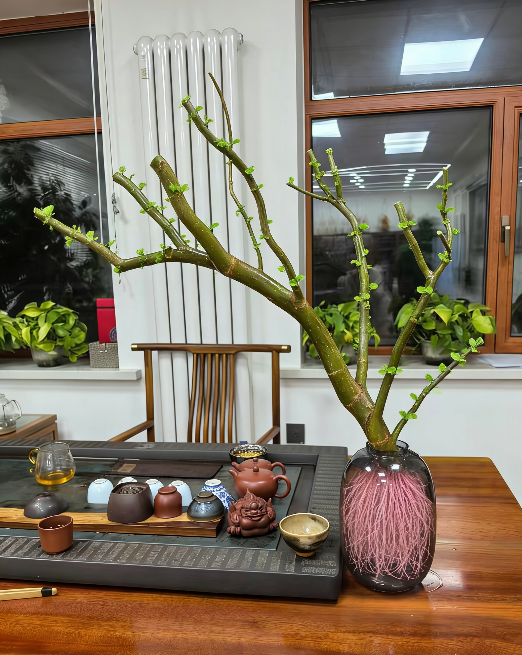 东北老桩造型龙须柳树