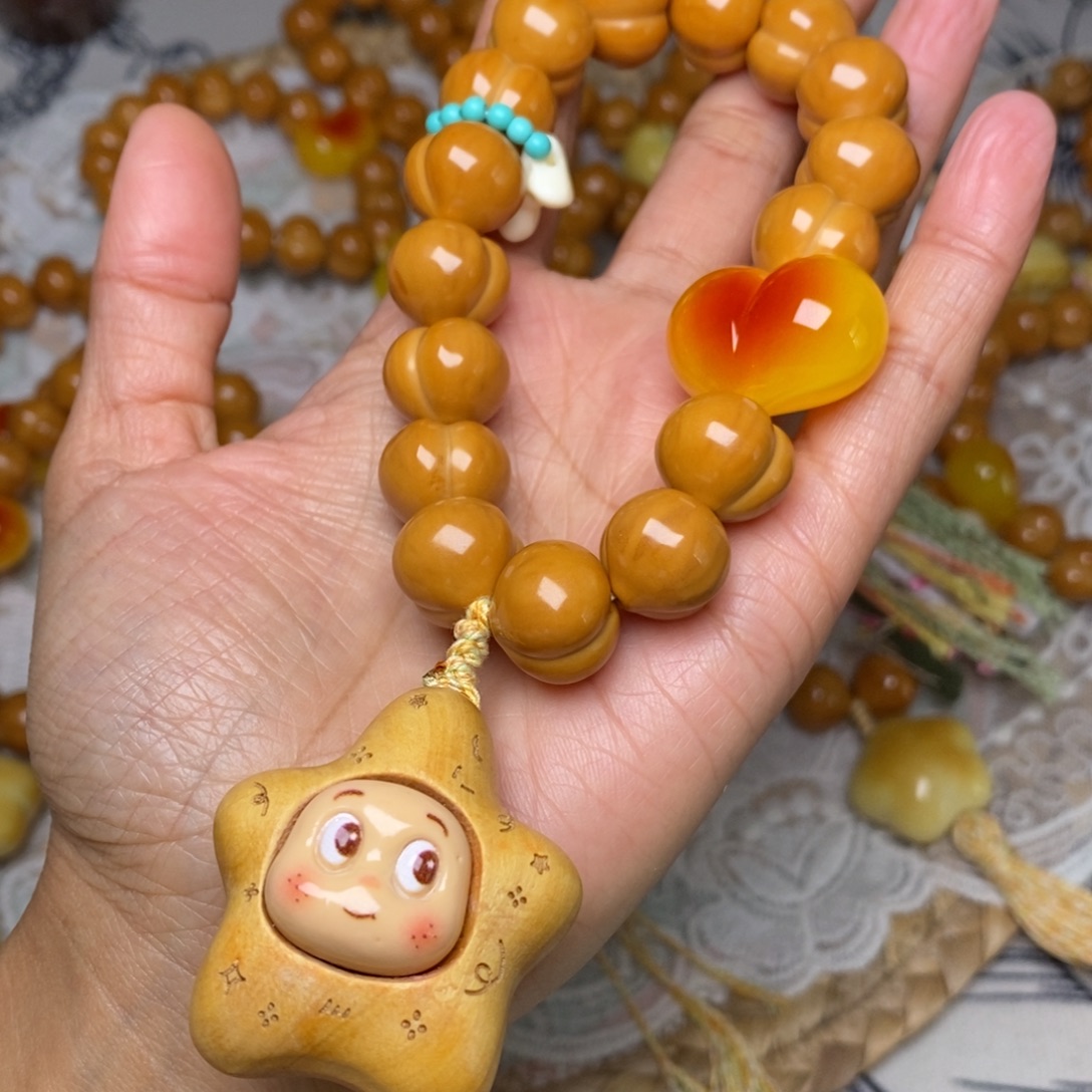 猴头核桃吊坠屁桃15加