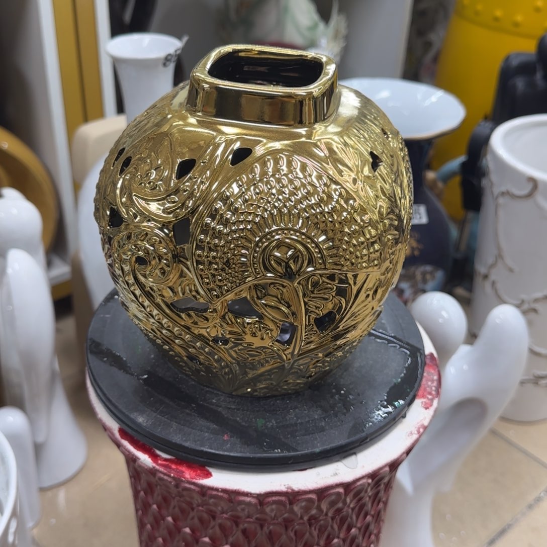 瓷片陶瓷工艺花瓶摆件