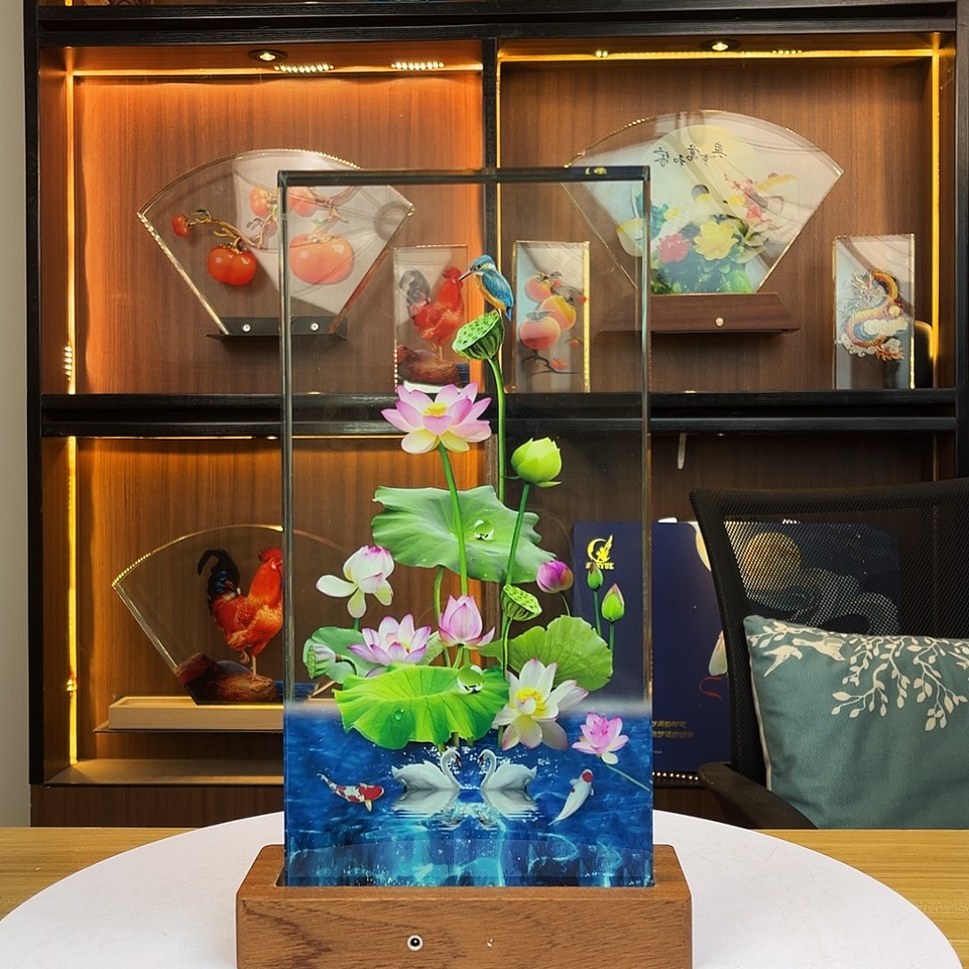 人造水晶大号荷花