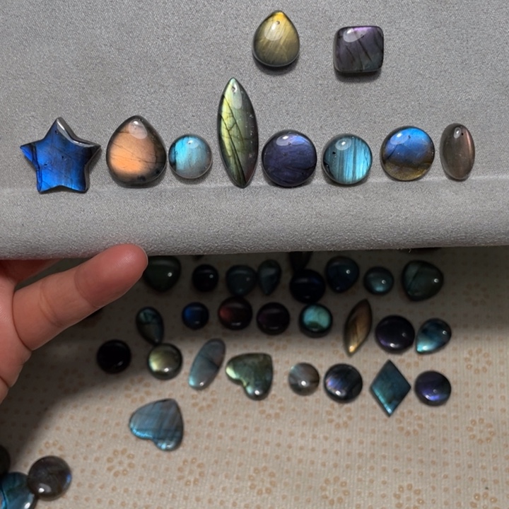 5***m银S925镶嵌颈饰长石