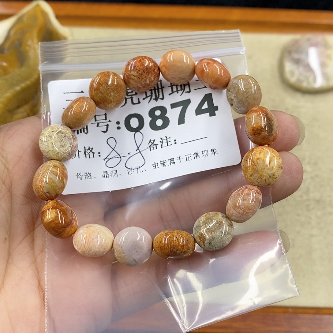 硅化珊瑚（珊瑚玉）1未镶嵌