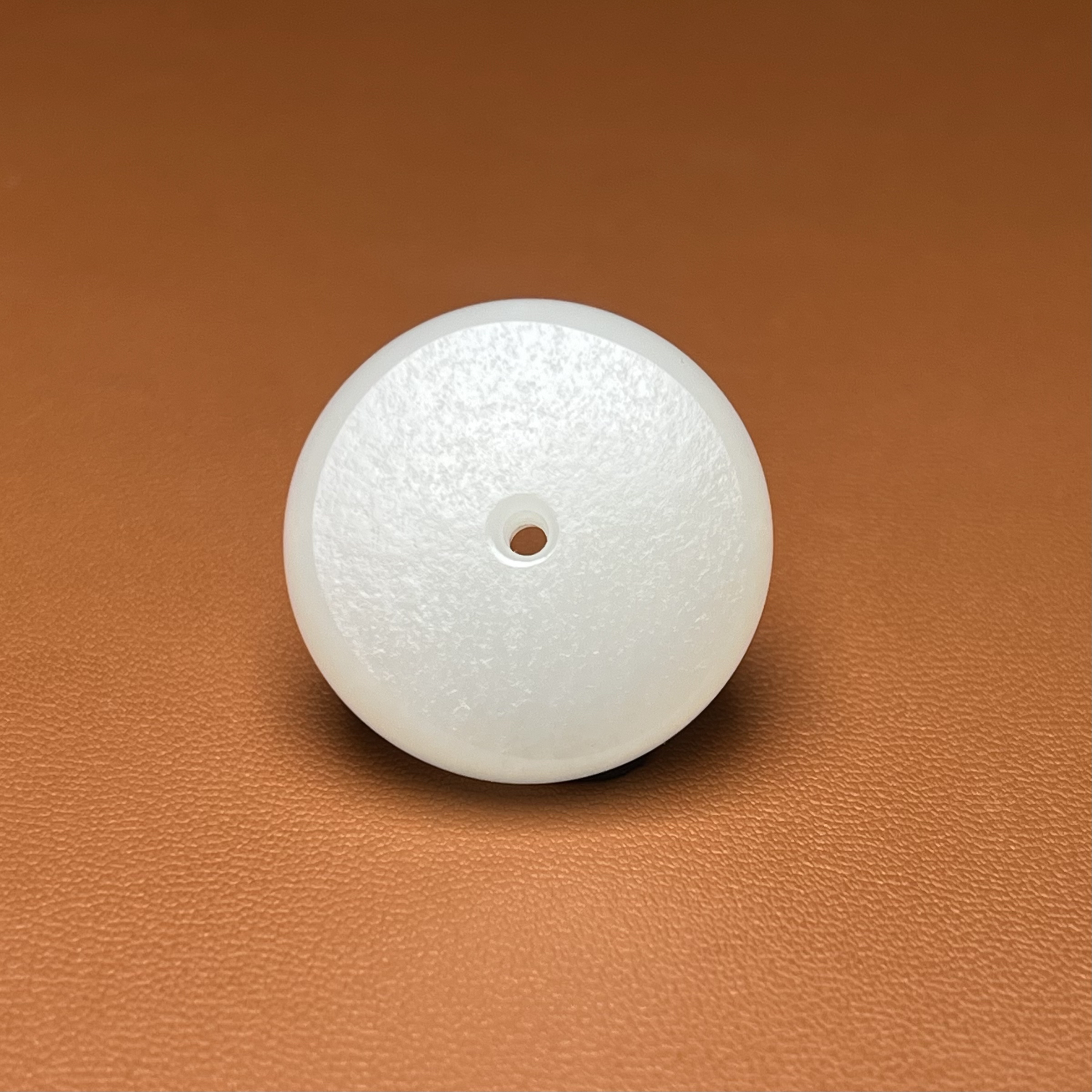 如意平安扣 新疆和田玉 白细油糯 挂件 直径26.3mm 厚9mm