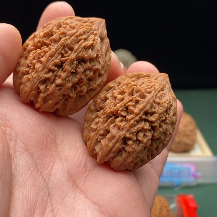 文玩核桃把件35尺全品大蒜头