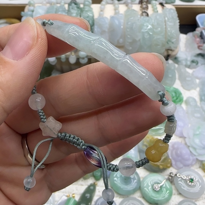 翡翠未镶嵌手链手牌