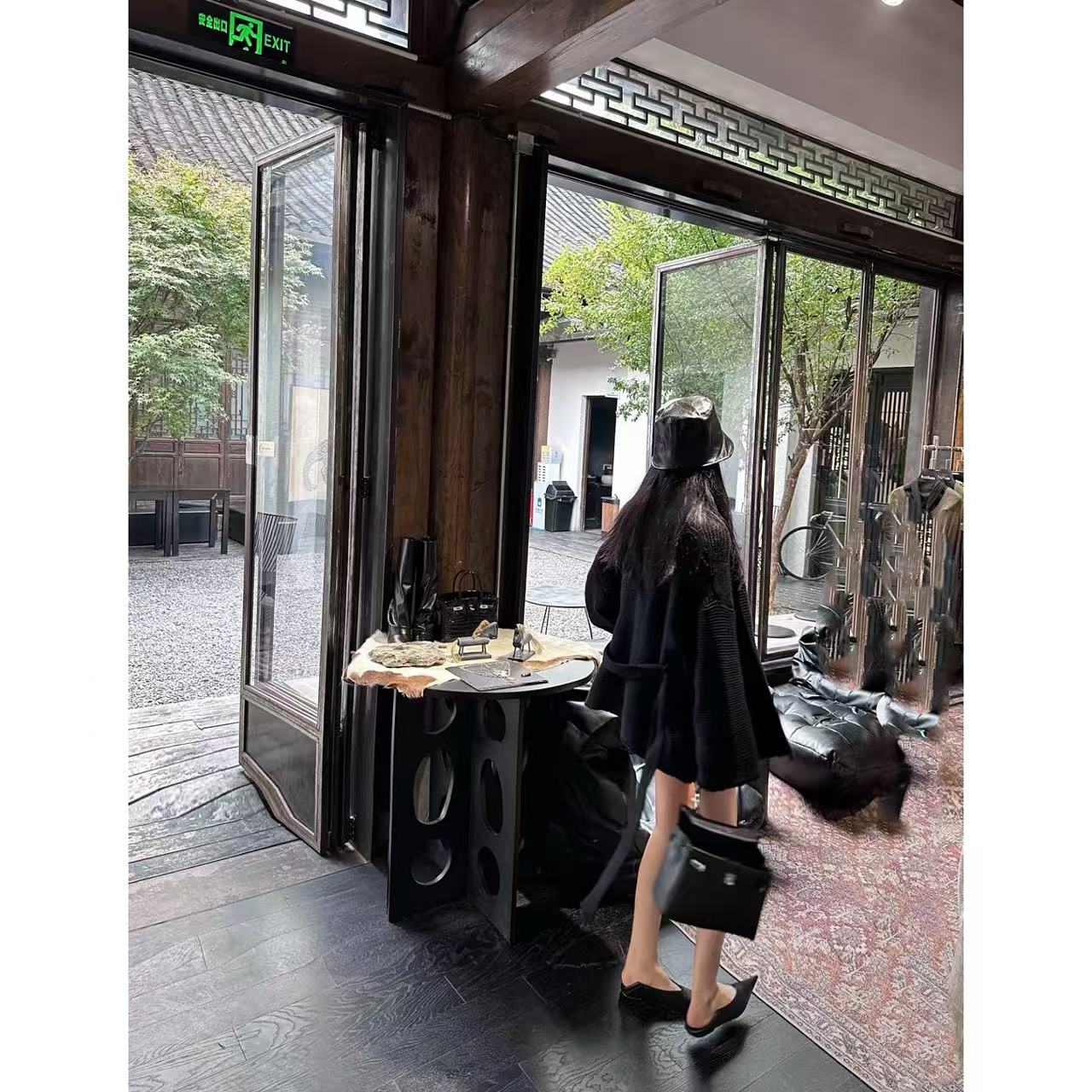 徐秋阳   浴袍毛衣  百搭时尚休闲设计感显瘦显白毛衣393#