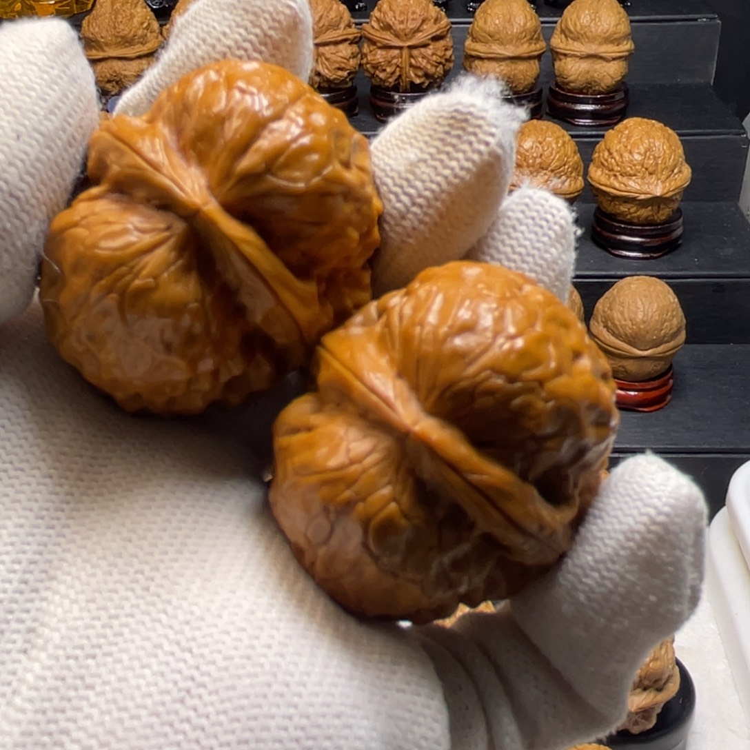 小***人文玩核桃把件Y99玄武金蟾