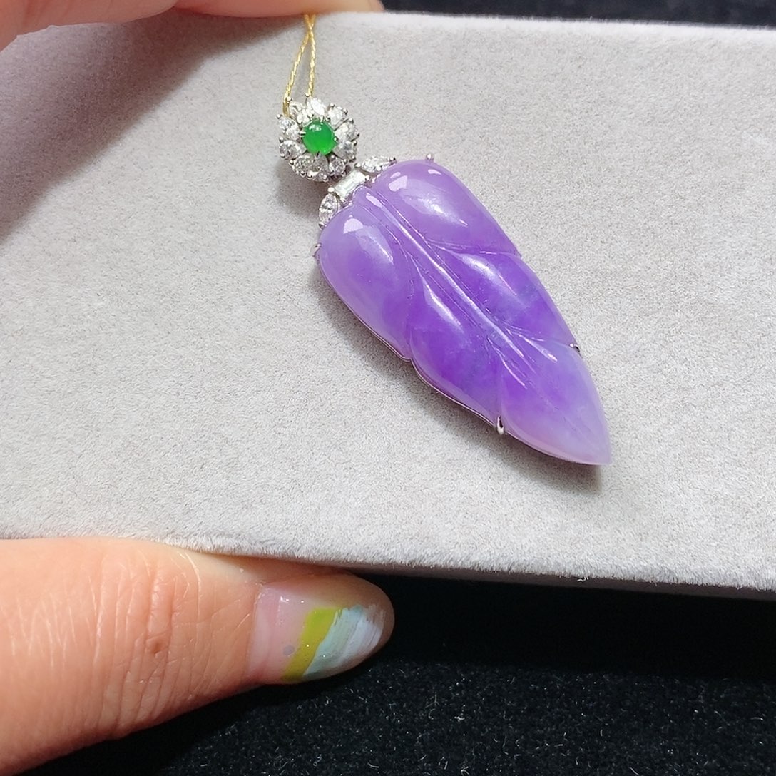 苏纪石（舒俱来）18K金镶嵌吊坠(不含链)