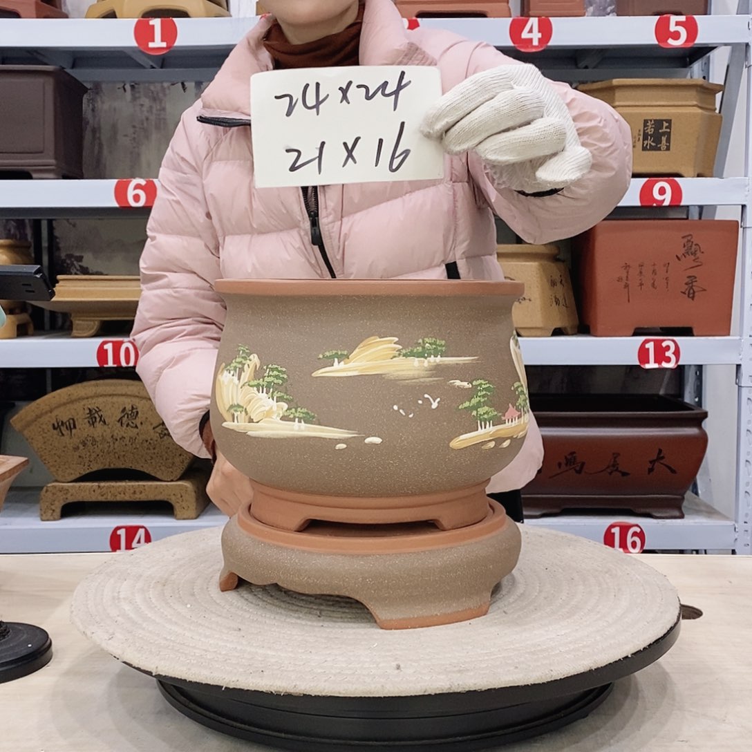 紫砂花盆紫砂花盆