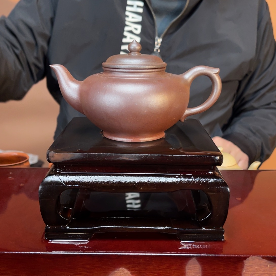 紫砂茶壶高端230cc紫泥高温笑英