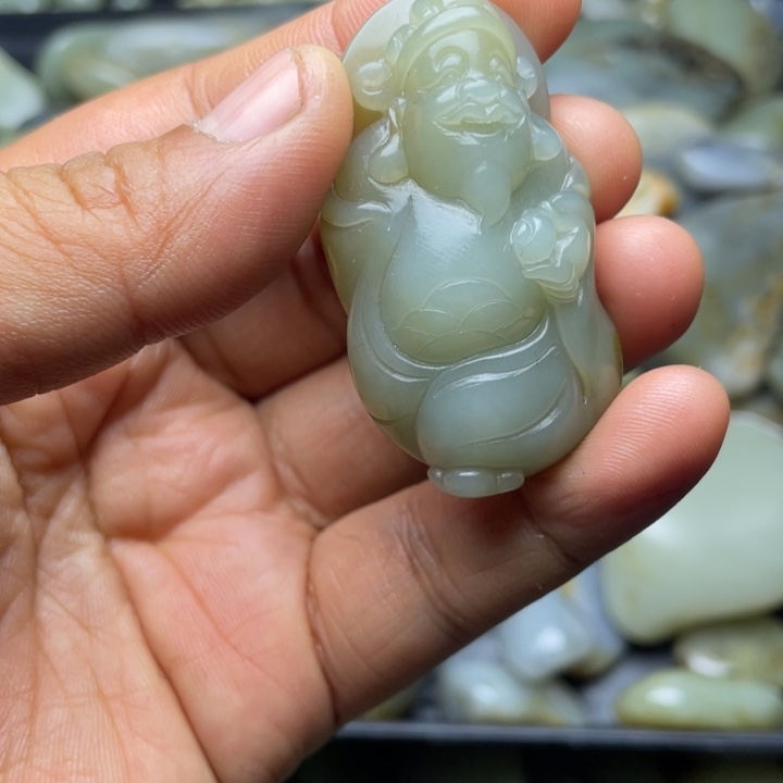 野***狼未镶嵌和田玉珠宝半成品
