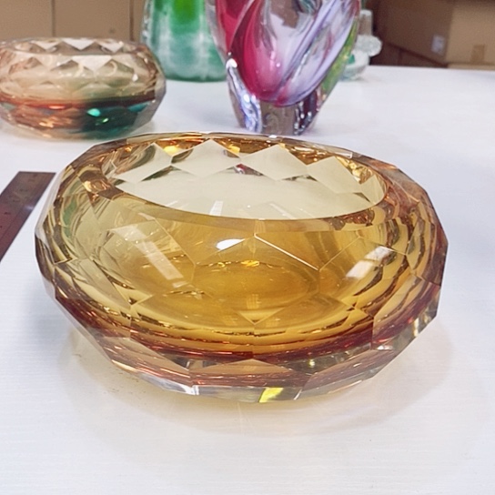 琉璃水晶坚果碗高9厘米