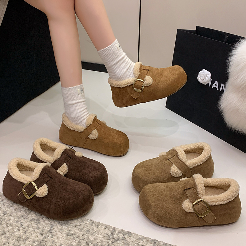 （多多3鞋服8816）复古美拉德厚底内增高加绒全包勃肯鞋25款博肯鞋