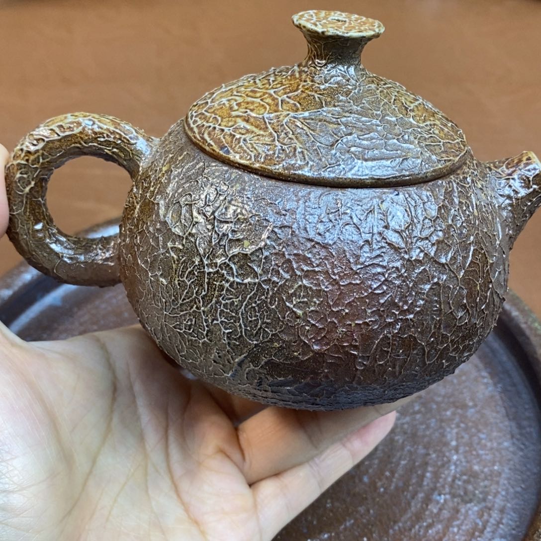 柴烧泡茶壶一物一拍240