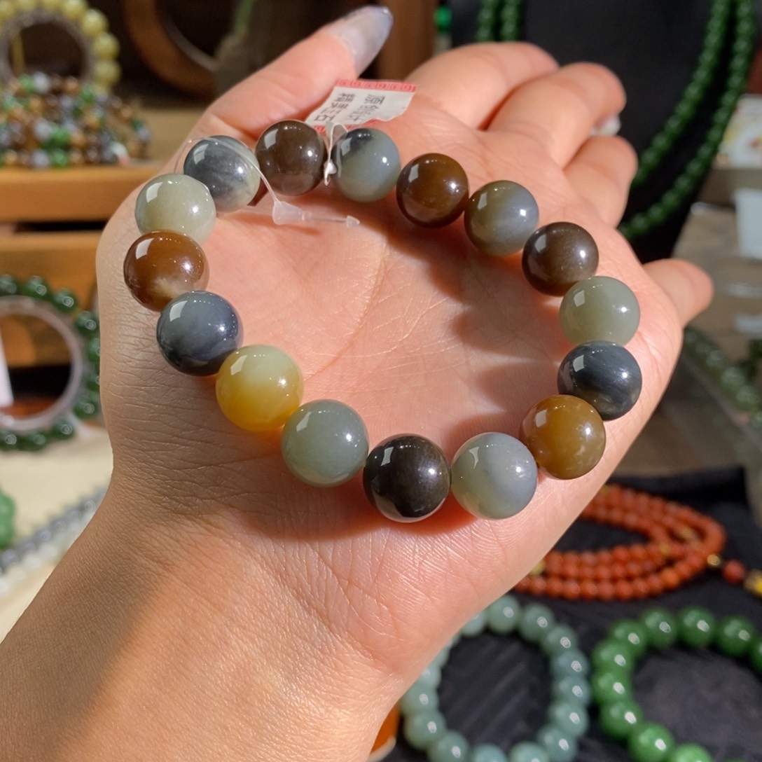 和田玉未镶嵌手链