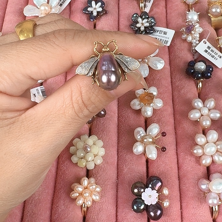 多***阳淡水珍珠未镶嵌发饰