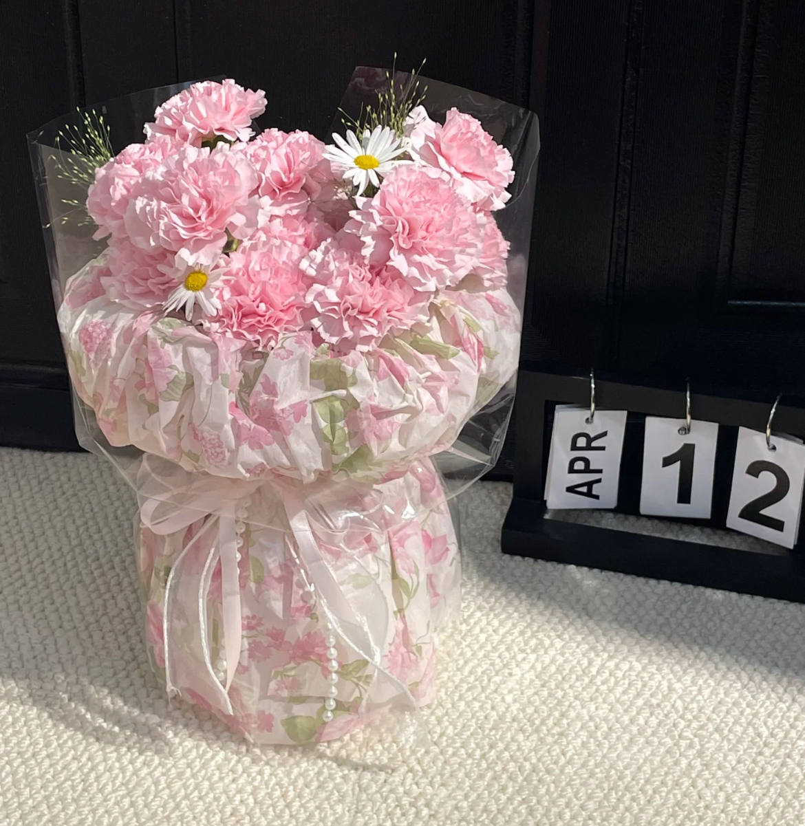 芭蕾泡芙款花壳鲜花皂花陶瓷花成品花壳送妈妈女友节日花束包装